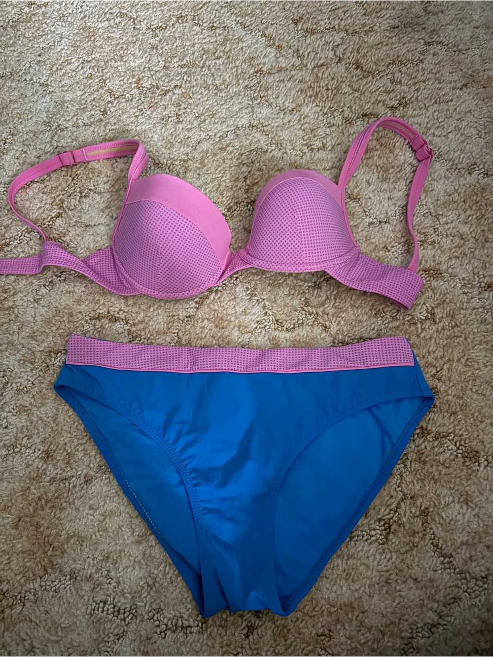 Pink and Blue Bikini